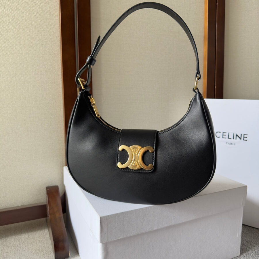 Celine Ava Bag 23cm Black Calfskin | Studio Nafay
