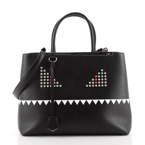 Fendi 2jours Monster Bag Leather Medium