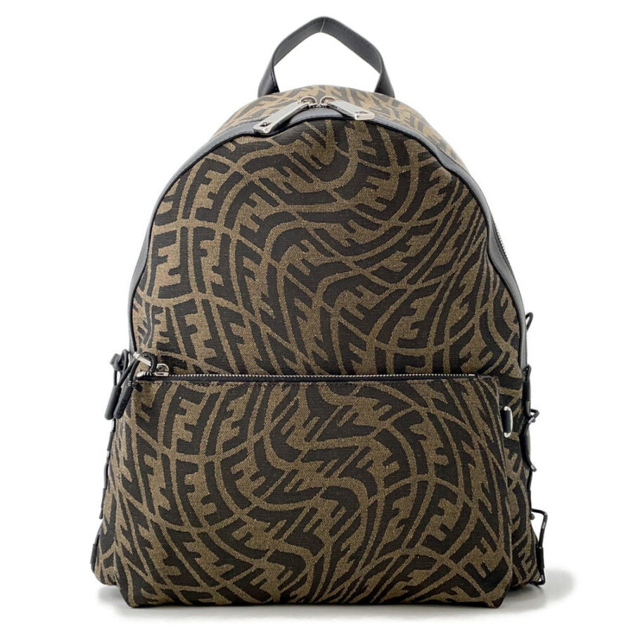 FENDI FF Vertigo Backpack Brown7VZ042 Canvas | Studio Nafay