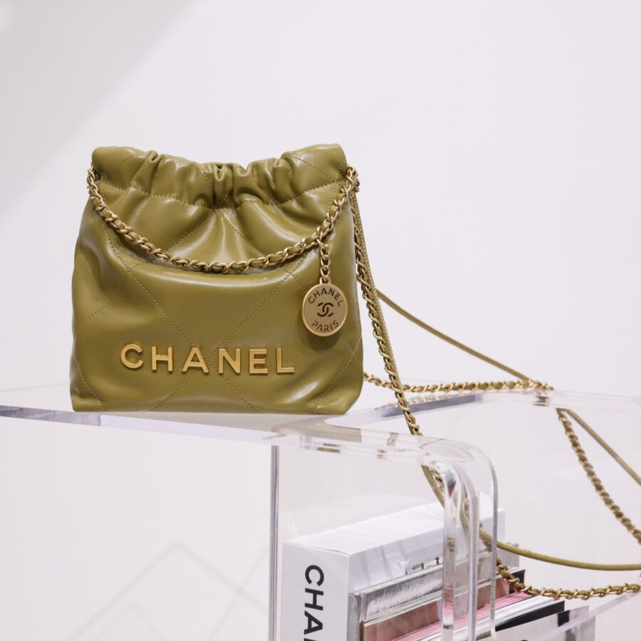Designer Hobo gold bag – front view