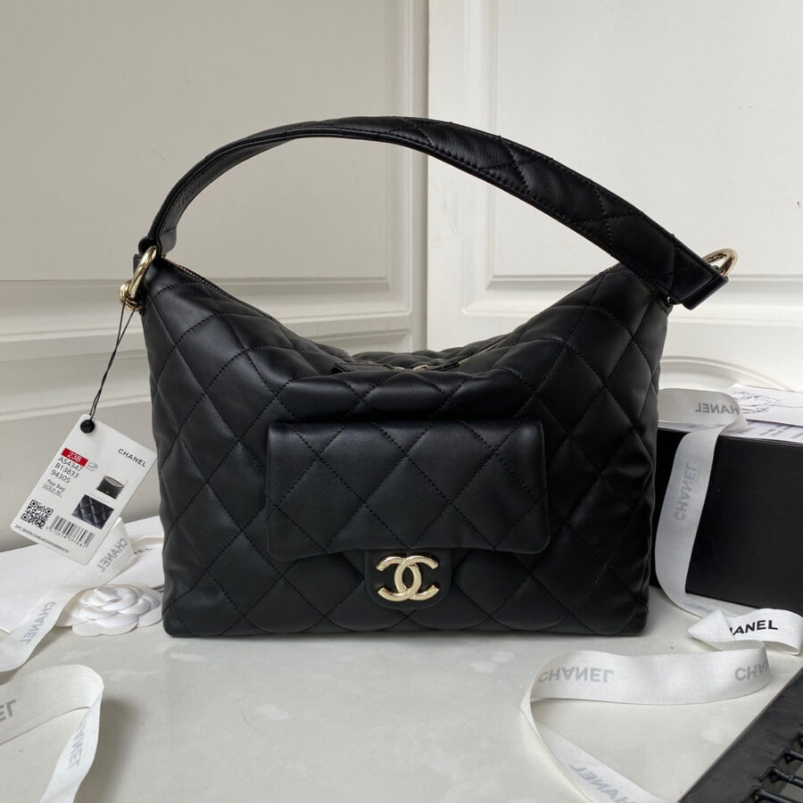 Designer Hobo gold bag – front view