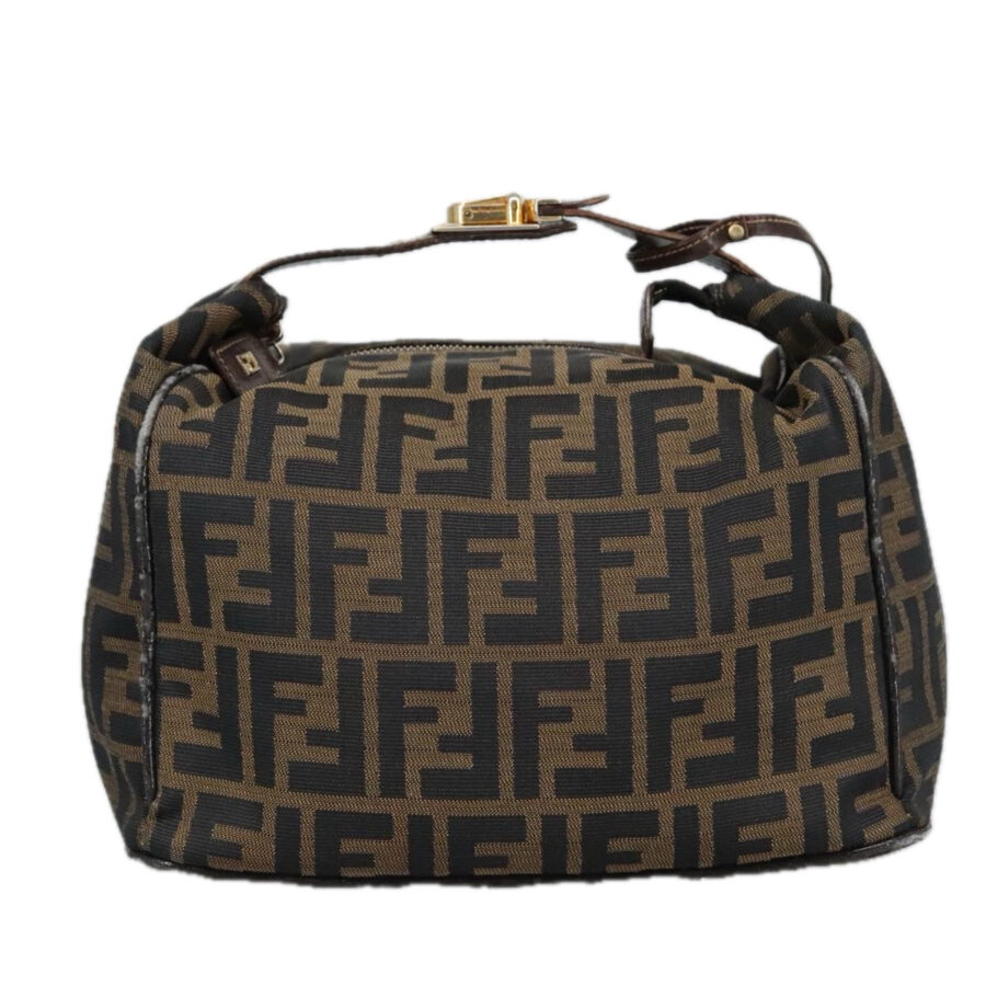 Fendi Zucca Brown Canvas Clutch Bag () | Studio Nafay