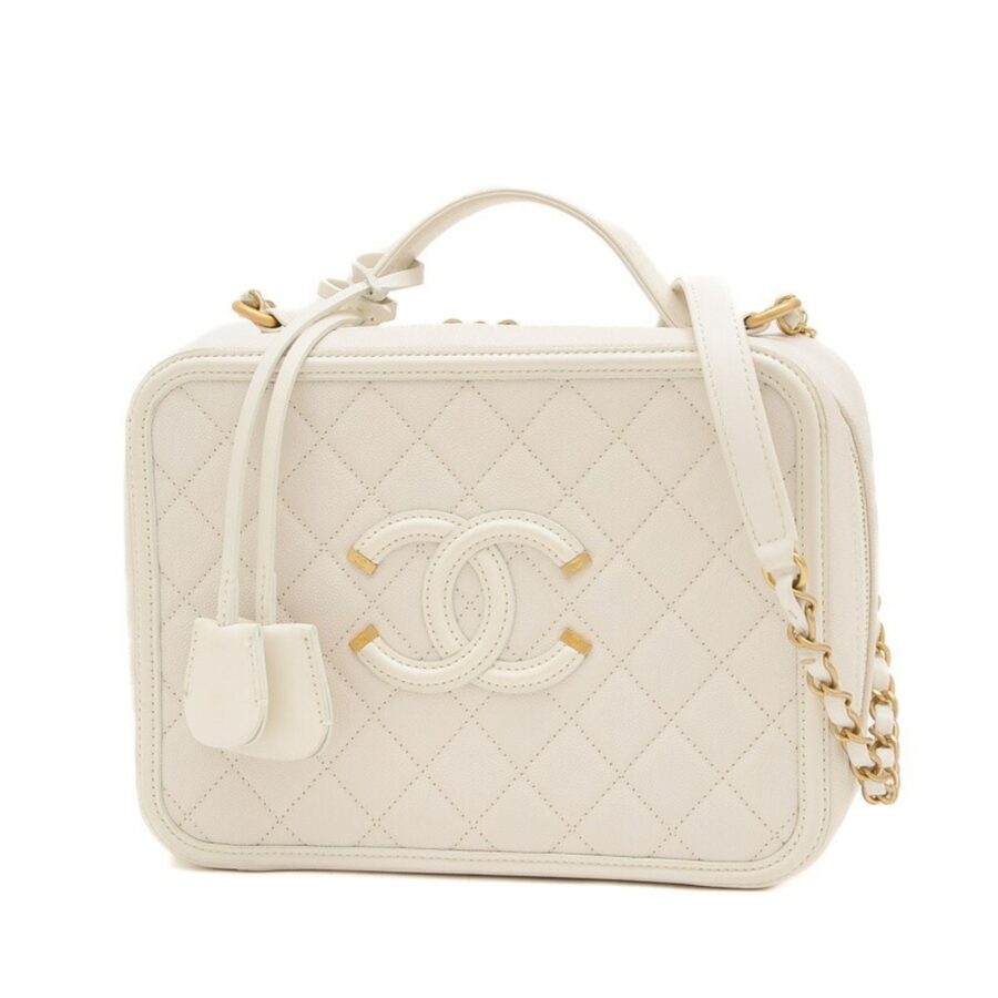 Chanel Shoulder Bag white – front view