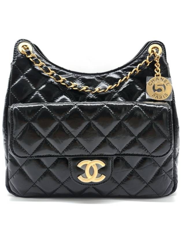 Chanel Hobo gold bag – front view