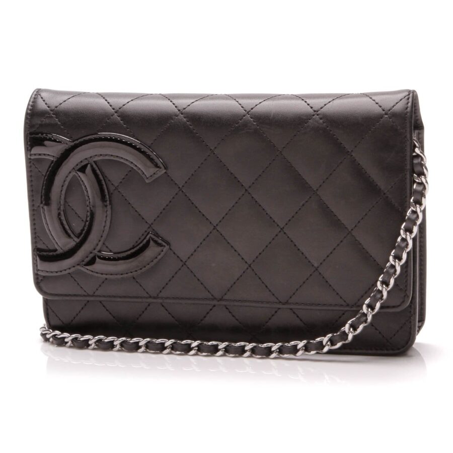Cambon Ligne WOC Crossbody Bag - Black Calfskin | Studio Nafay