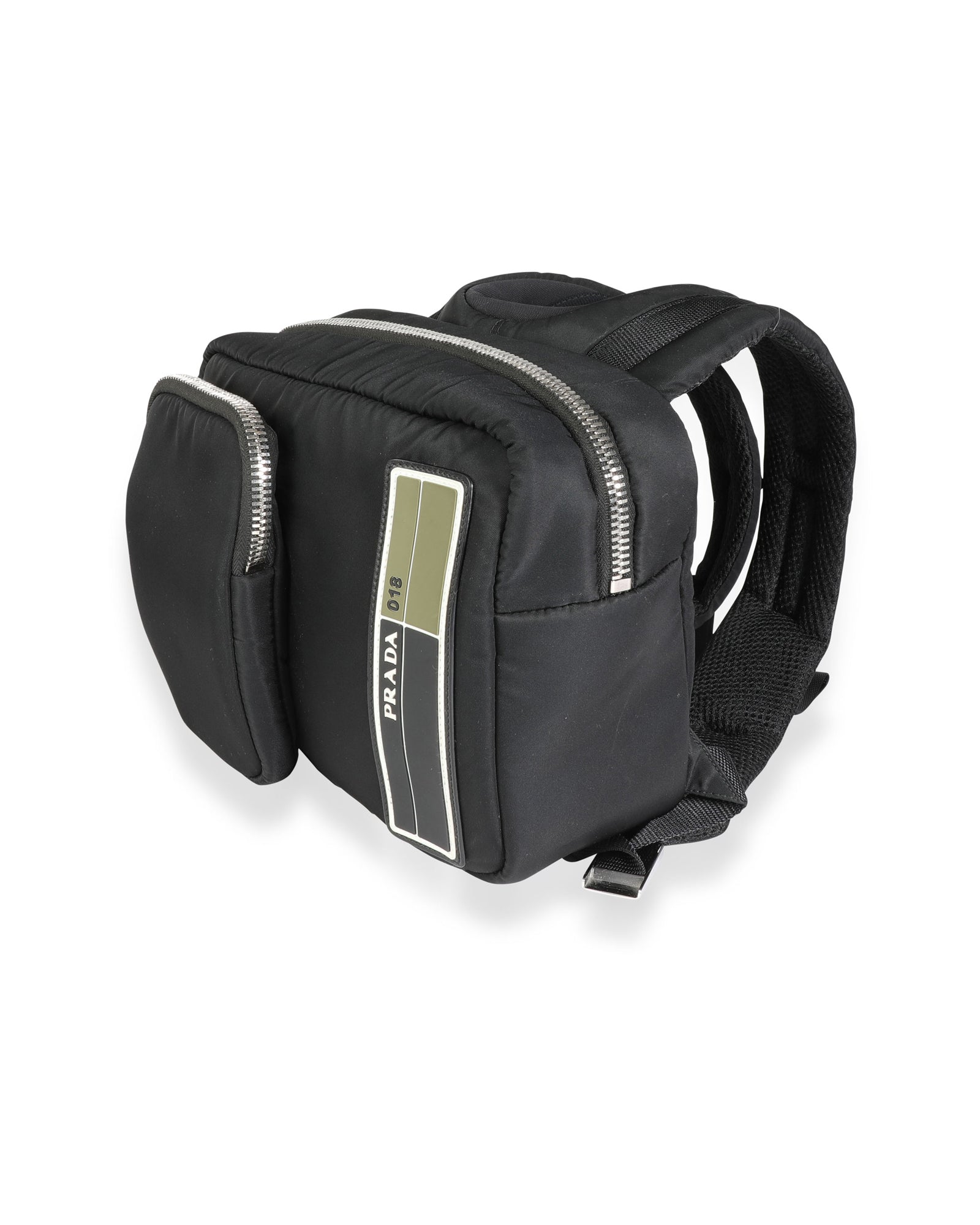 Prada Black Tessuto Pocket Nylon Technical Backpack