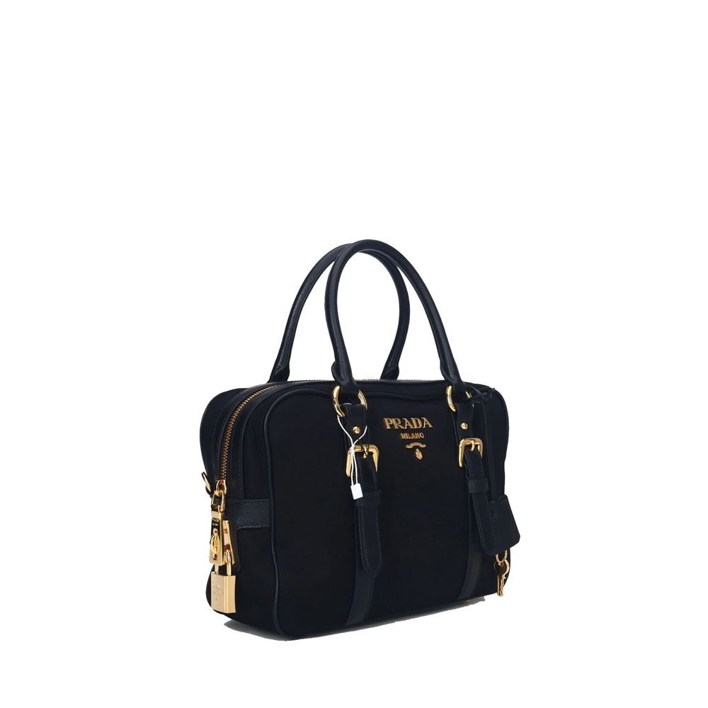 Prada Logo Nylon Top Hand Bag