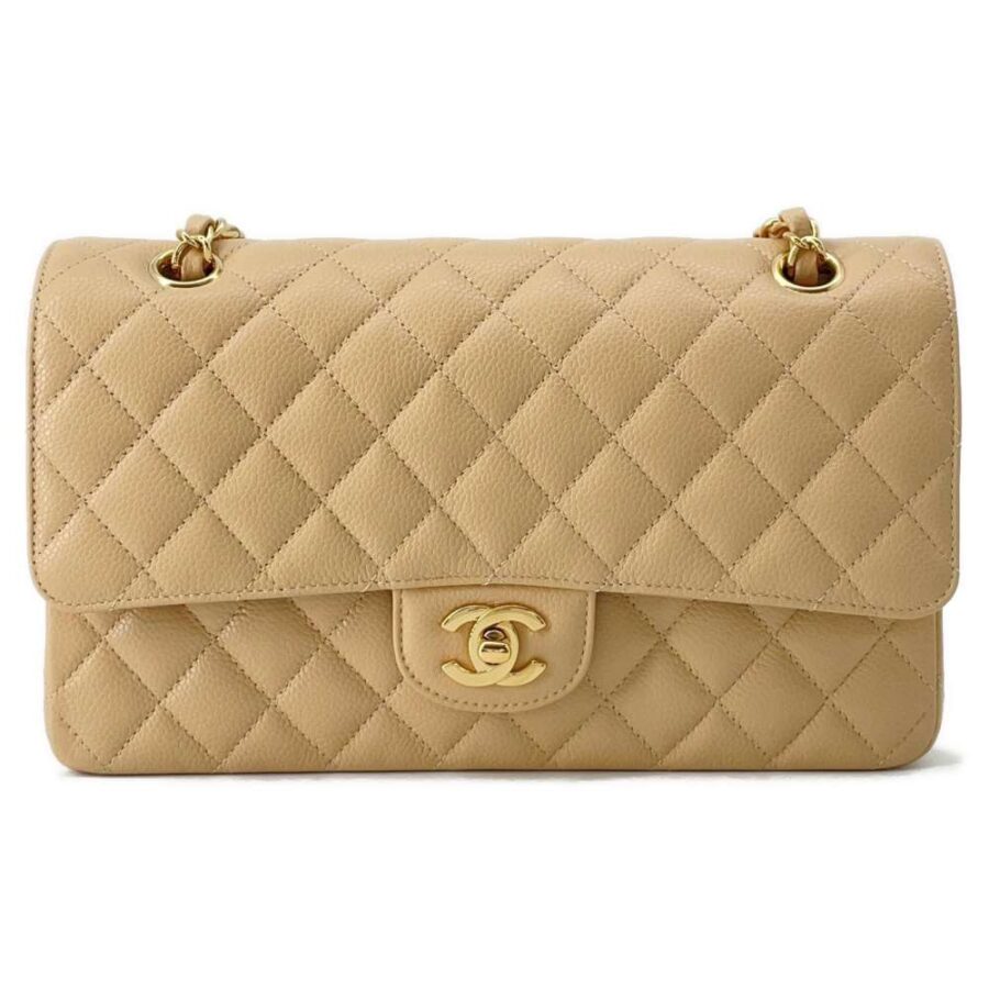 Chanel Shoulder Bag beige – front view
