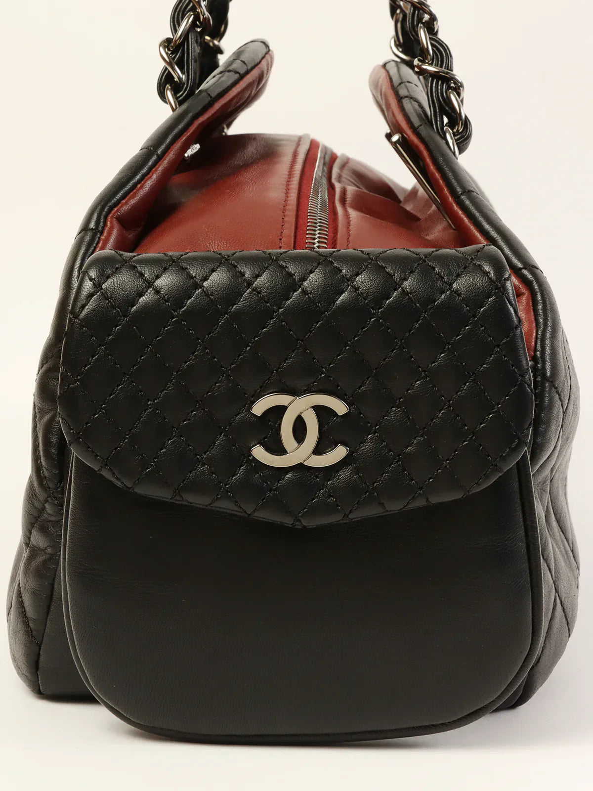 Chanel Around Made Double Pockets Cc Mark Plate Chain Shoulder Bag …
