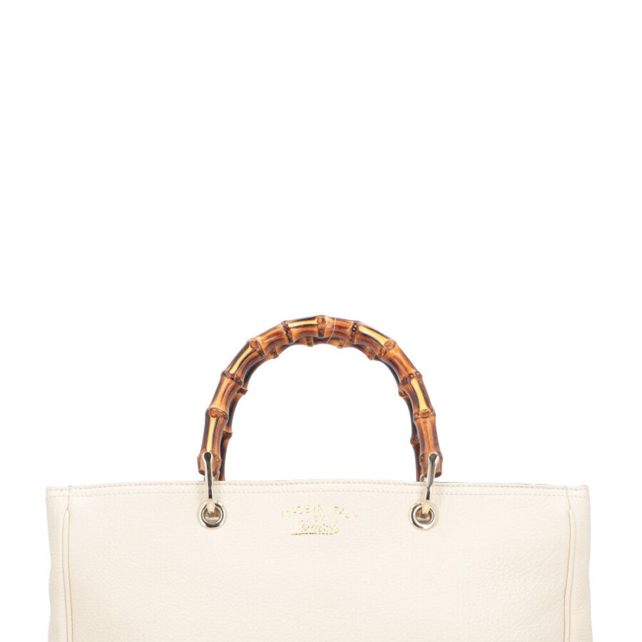 GUCCI 2 Way Bamboo Tote Ivory | Studio Nafay