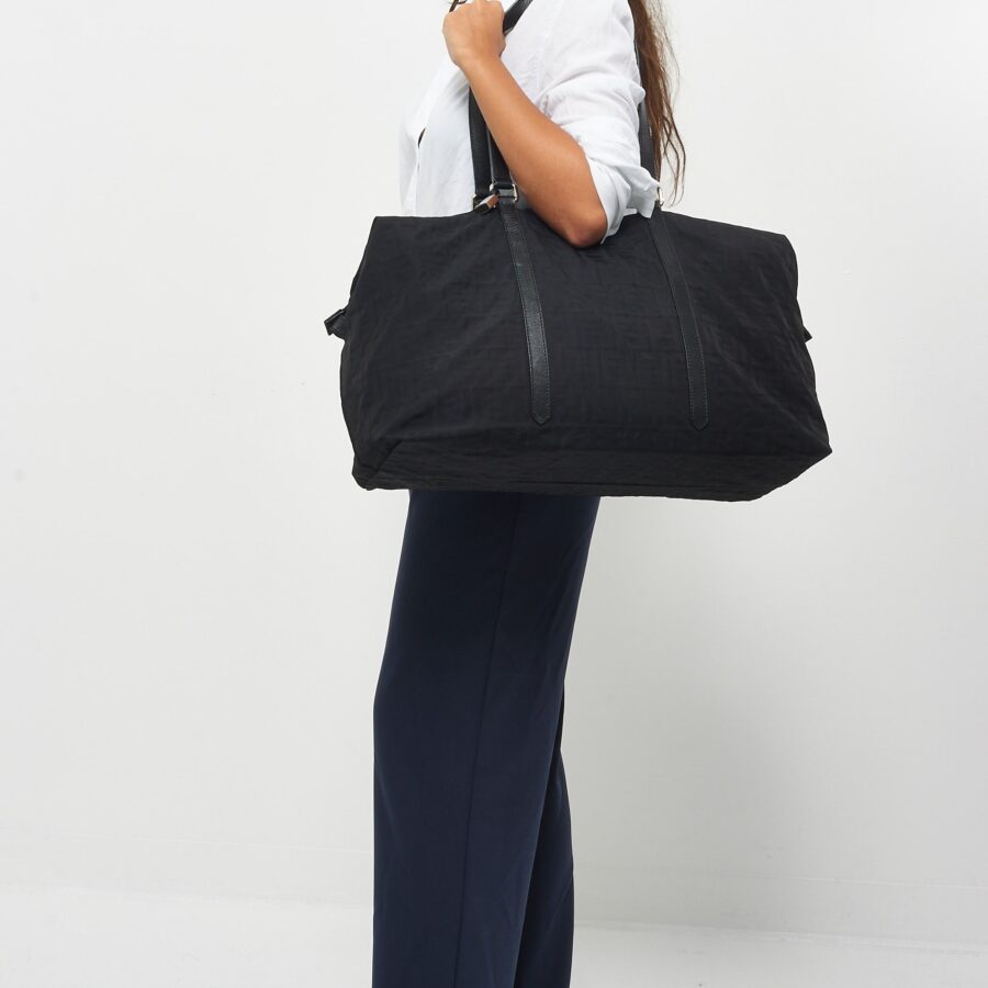 Fendi Black Zucca Canvas Large Tote Bag | Studio Nafay