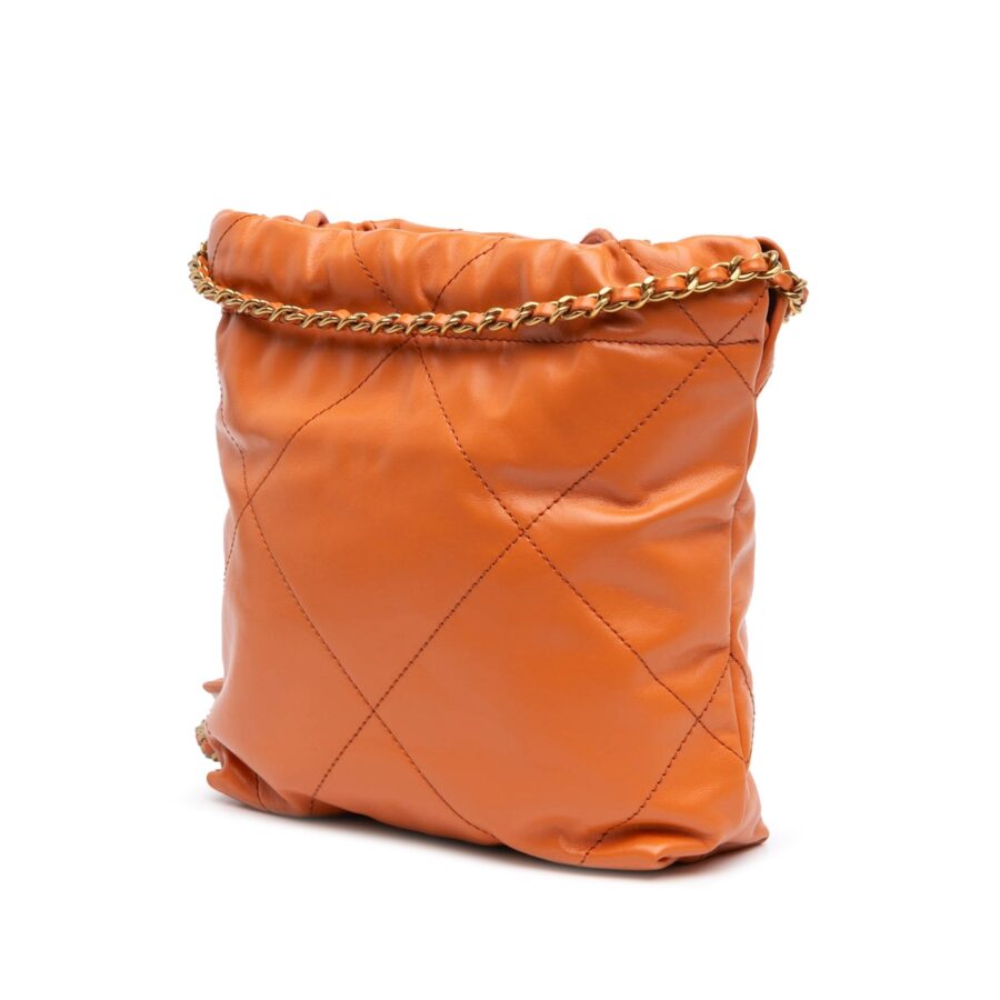 Chanel Satchel orange bag – front view