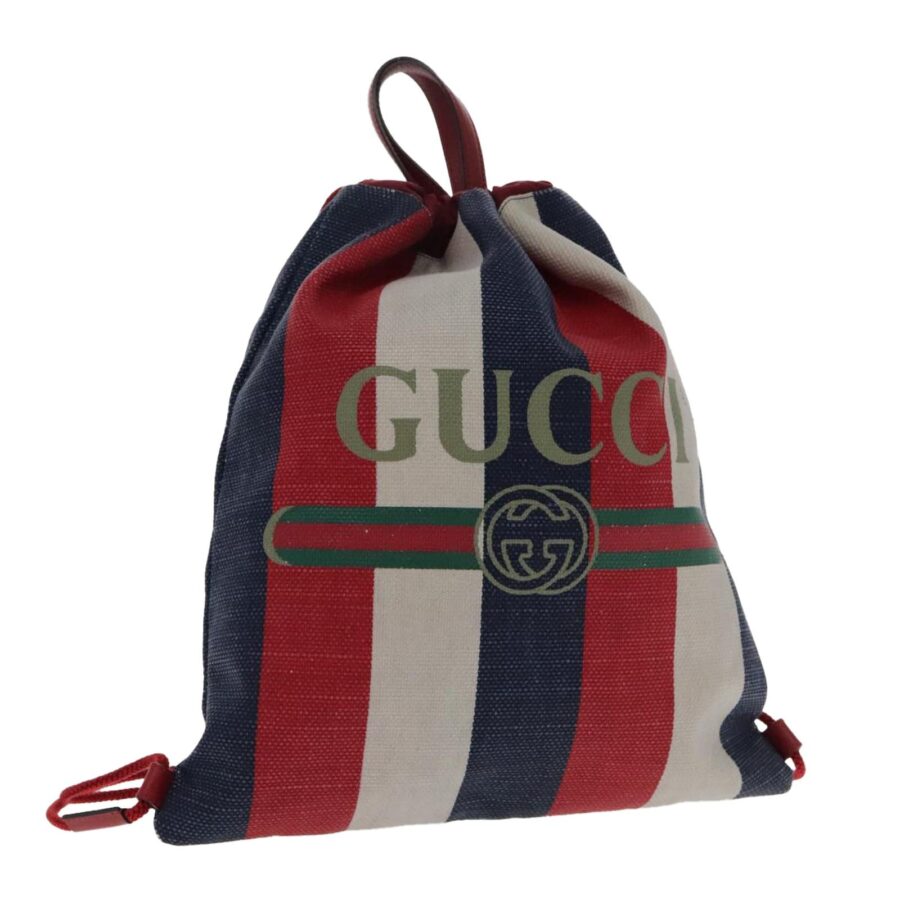 Canvas Backpack with Stripe Detail | Studio Nafay