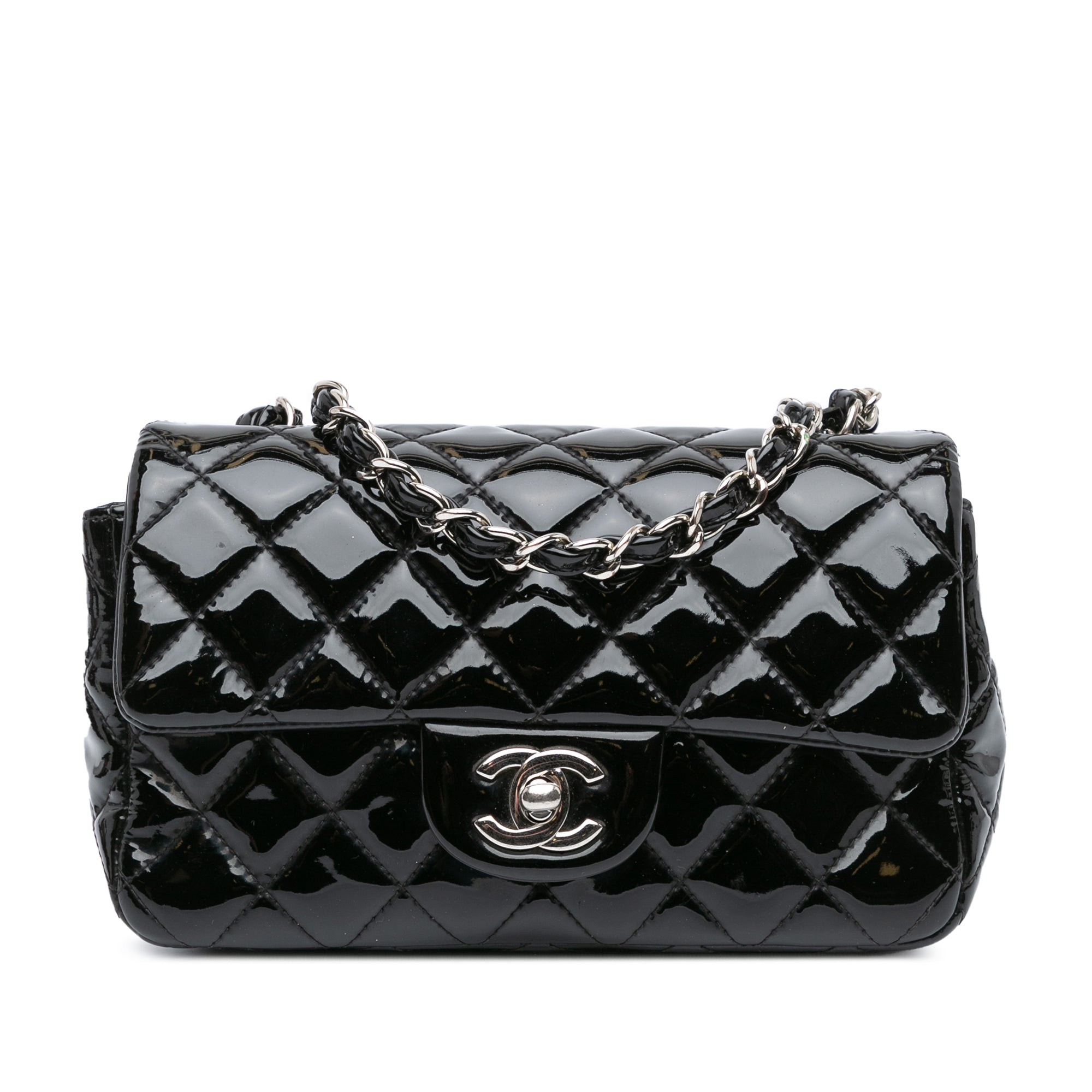 Chanel Twist Mini Leather Black Crossbody Bag 4