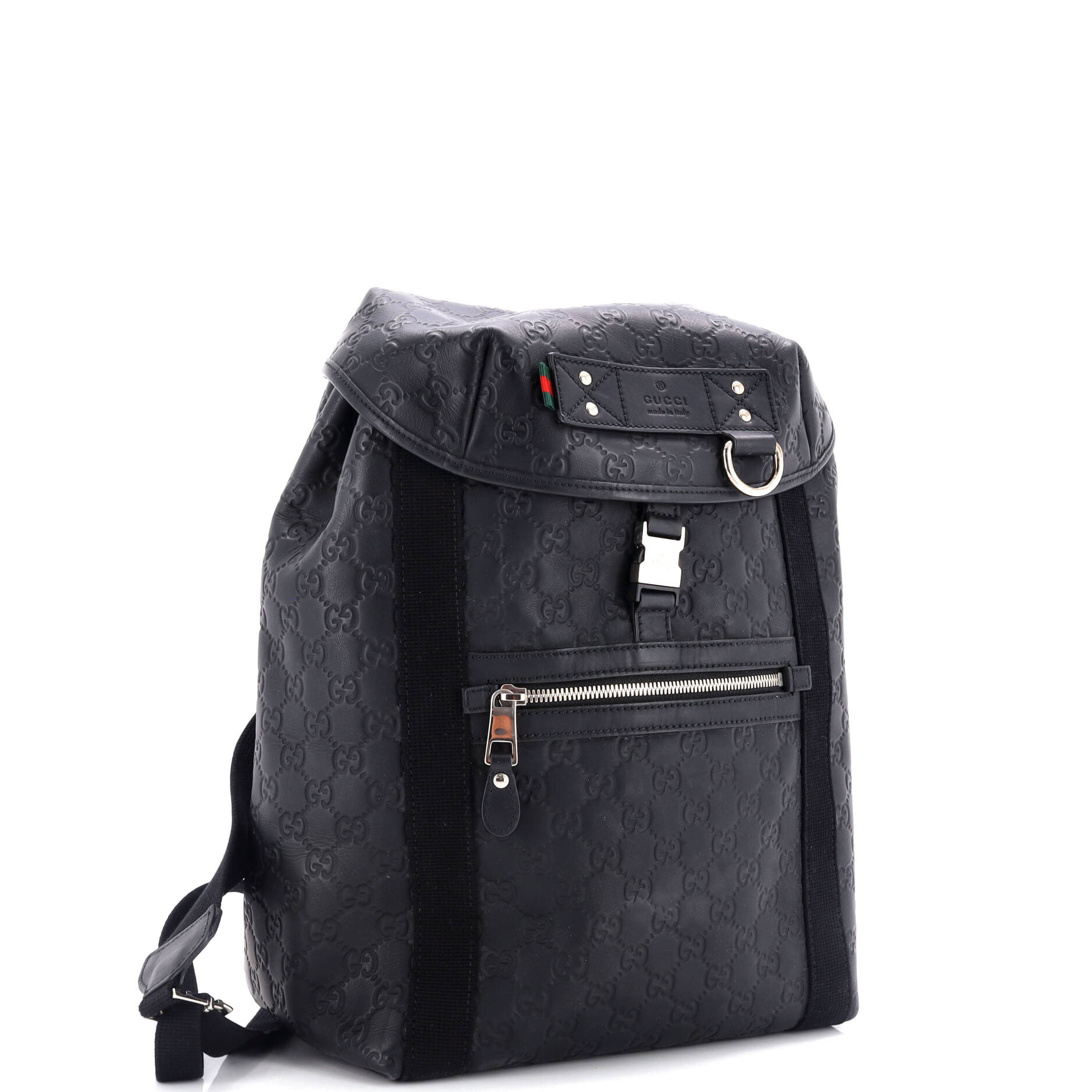 Buckle Flap Backpack Guccissima Rubber Medium - Product Image 2